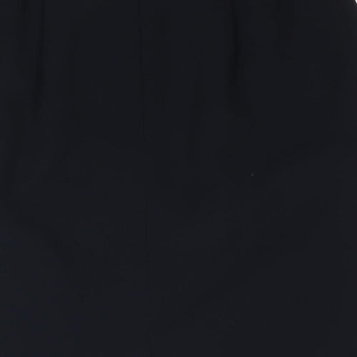 Viyella Womens Blue Polyester Straight & Pencil Skirt Size 14 Zip