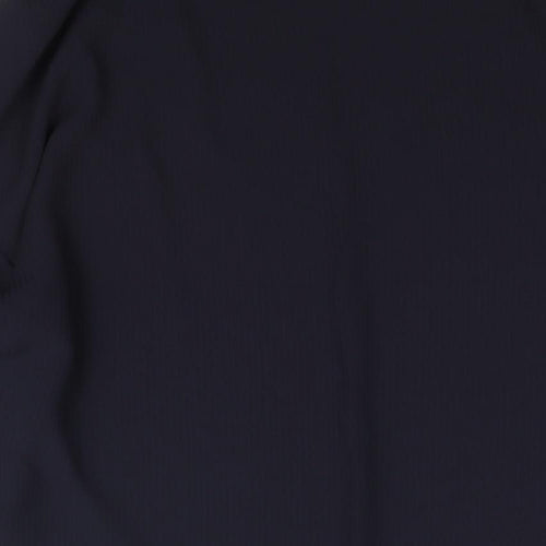 H&M Womens Blue Polyester Basic Blouse Size 14 Off the Shoulder - Frill Sleeve