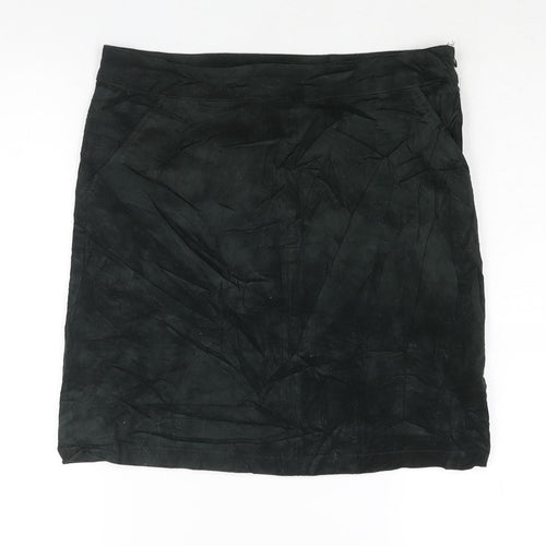 Pinns Womens Green Cotton Straight & Pencil Skirt Size 10 Zip