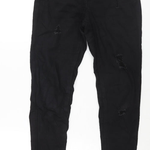 Max Jeans Womens Black Cotton Skinny Jeans Size 28 in L28 in Regular Zip
