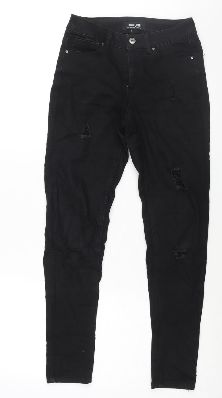 Max Jeans Womens Black Cotton Skinny Jeans Size 28 in L28 in Regular Zip