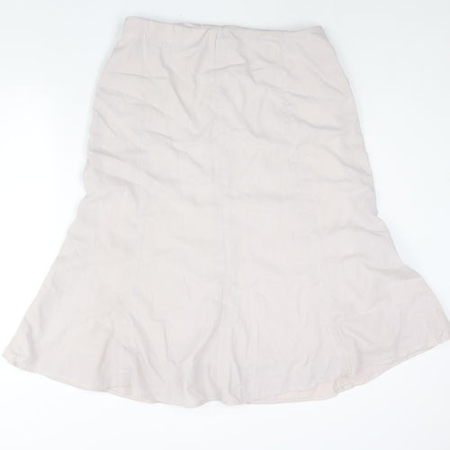 Spirito Womens Pink Polyester Trumpet Skirt Size 34 in Zip