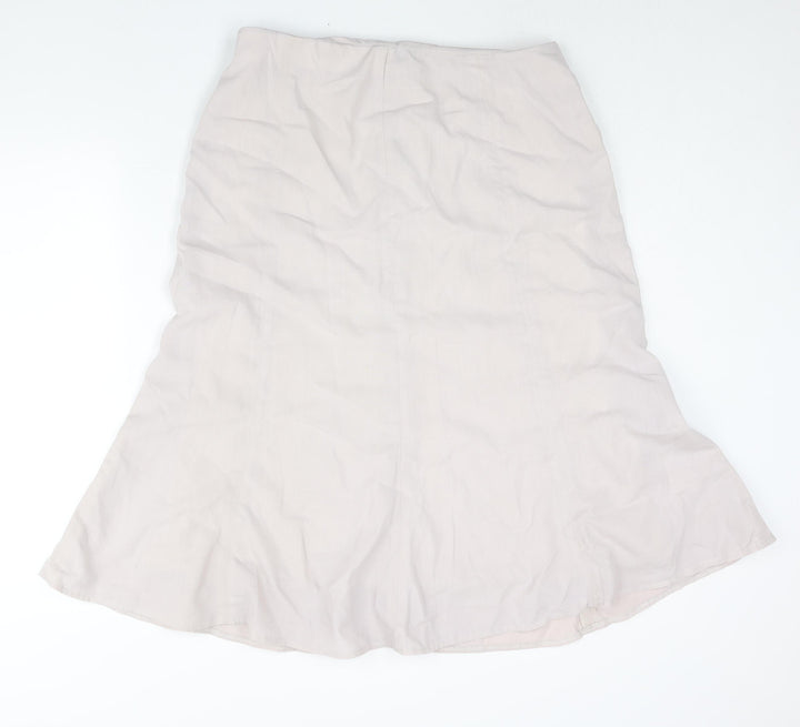 Spirito Womens Pink Polyester Trumpet Skirt Size 34 in Zip