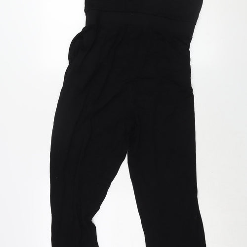 ASOS Womens Black Viscose Jumpsuit One-Piece Size 12 L30 in Pullover