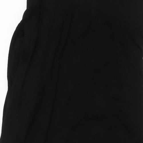 ASOS Womens Black Viscose Jumpsuit One-Piece Size 12 L30 in Pullover