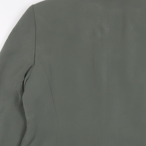 Richards Womens Green Jacket Blazer Size 12 Button