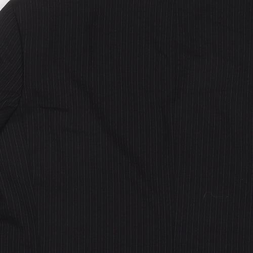 NEXT Mens Black Striped Wool Jacket Suit Jacket Size 40 Regular