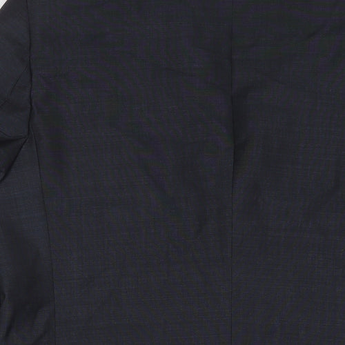 Daniel Hetcher Mens Blue Wool Jacket Suit Jacket Size 42 Regular