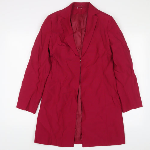 Dorothy Perkins Womens Pink Jacket Blazer Size 10 Hook & Eye