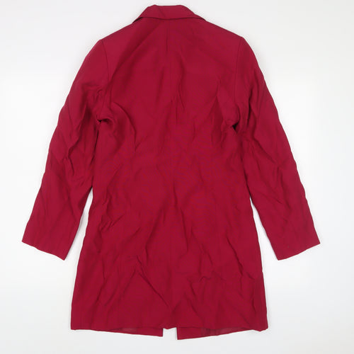 Dorothy Perkins Womens Pink Jacket Blazer Size 10 Hook & Eye