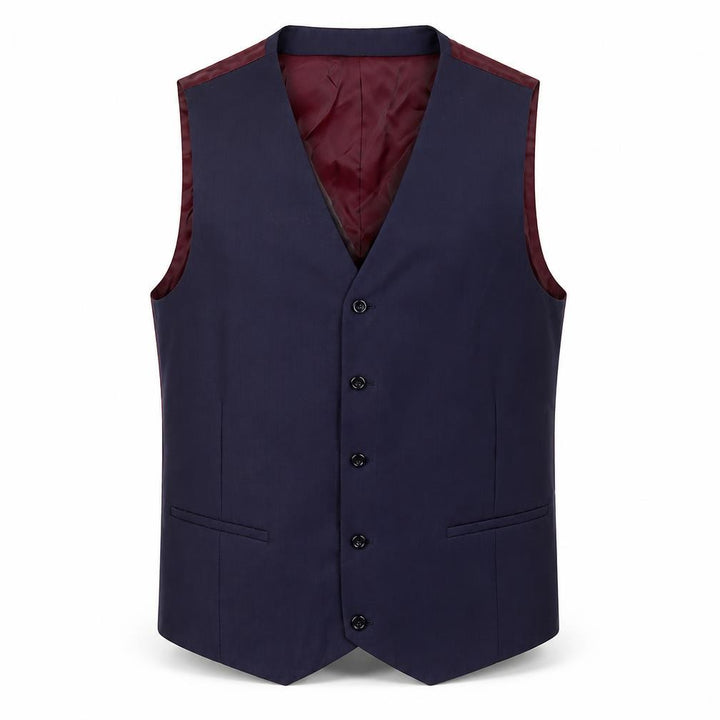 Harris & Howard Mens Blue Polyester Jacket Suit Waistcoat Size 46 Regular