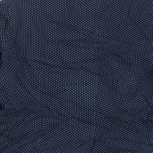 Marks and Spencer Womens Blue Polka Dot Jacket Blazer Size 12 Button