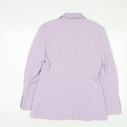 NEXT Womens Purple Jacket Blazer Size 12 Button