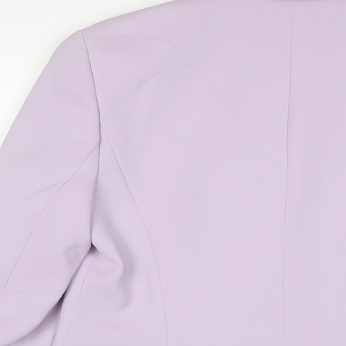 NEXT Womens Purple Jacket Blazer Size 12 Button