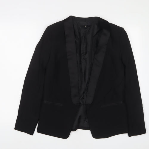 H&M Womens Black Jacket Blazer Size 12 - Open