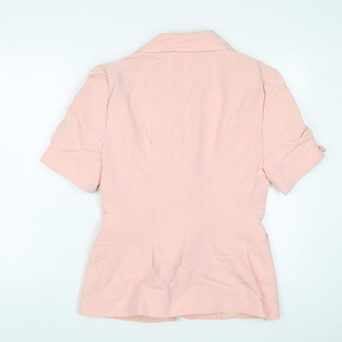 A. Wear Womens Pink Jacket Blazer Size 12 Button
