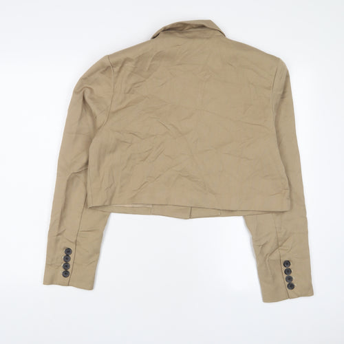 4th Reckless Womens Beige Jacket Blazer Size 12 Button