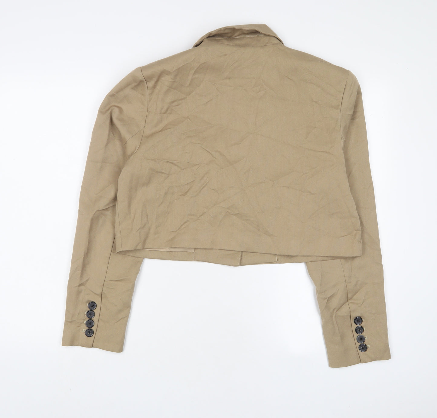 4th Reckless Womens Beige Jacket Blazer Size 12 Button