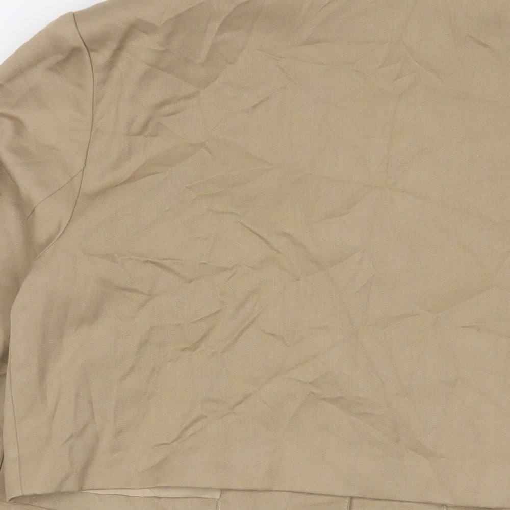 4th Reckless Womens Beige Jacket Blazer Size 12 Button