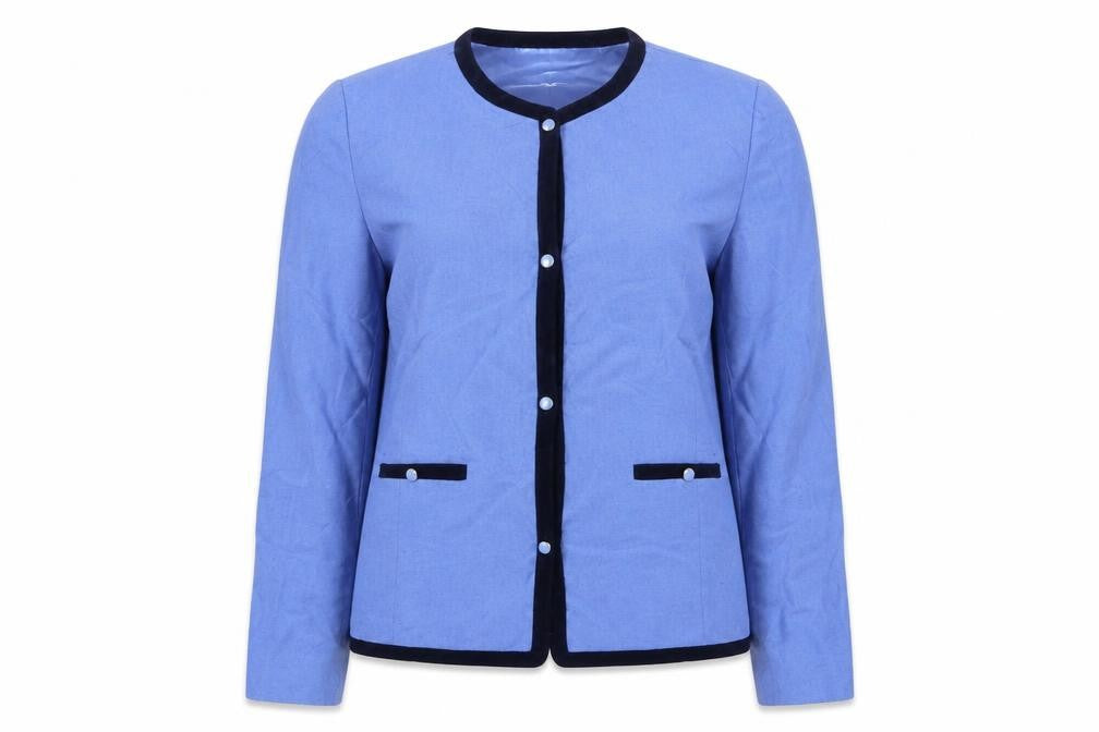 Jack Murphy Womens Blue Jacket Size 10 Button