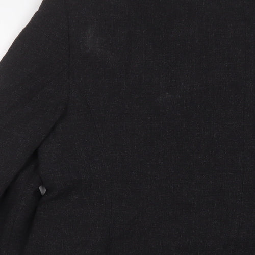 LB Collection Womens Black Jacket Blazer Size 8 Button