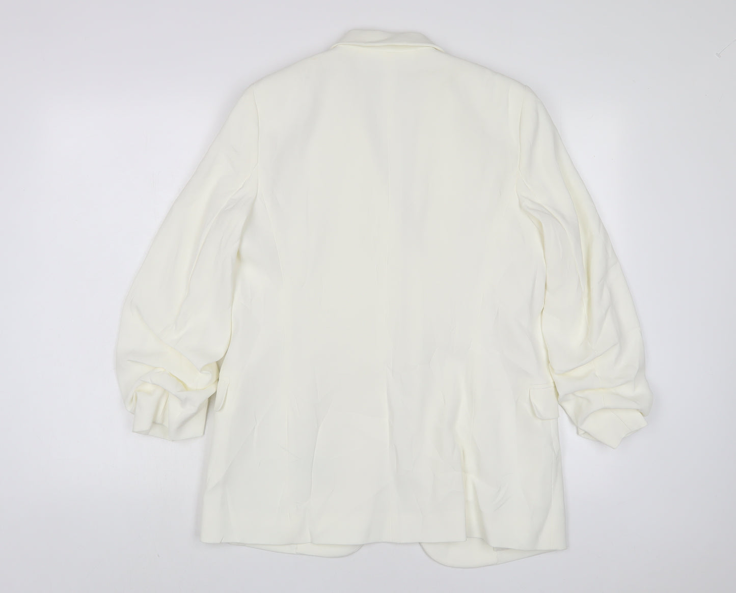 Marks and Spencer Womens White Jacket Blazer Size 10 - Open