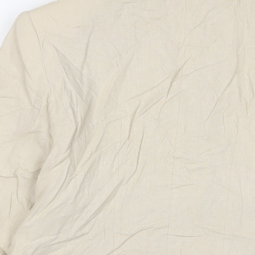 BHS Womens Beige Jacket Blazer Size 16 Button