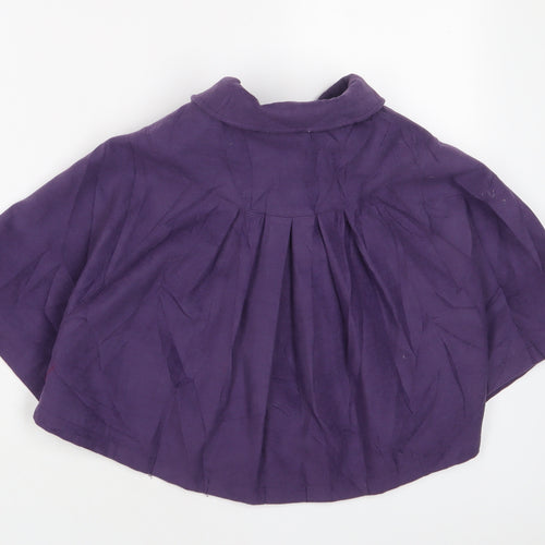 Autograph Girls Purple Jacket Poncho Size 6-7 Years Button