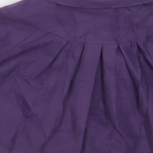 Autograph Girls Purple Jacket Poncho Size 6-7 Years Button