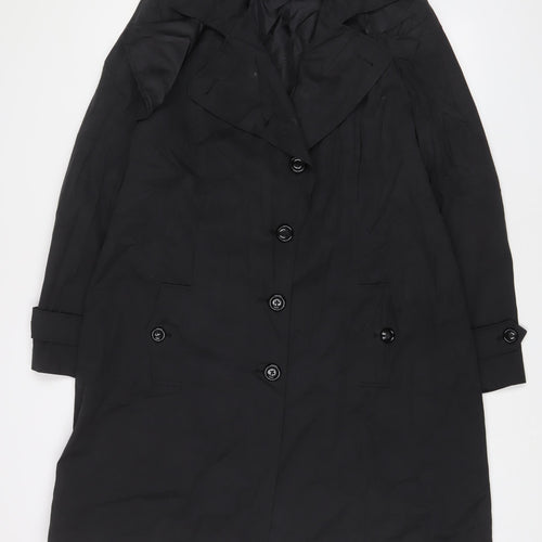 Debenhams Womens Black Jacket Size 16 Button