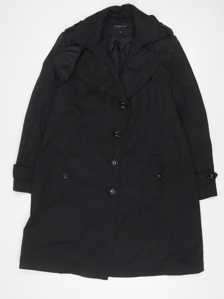 Debenhams Womens Black Jacket Size 16 Button