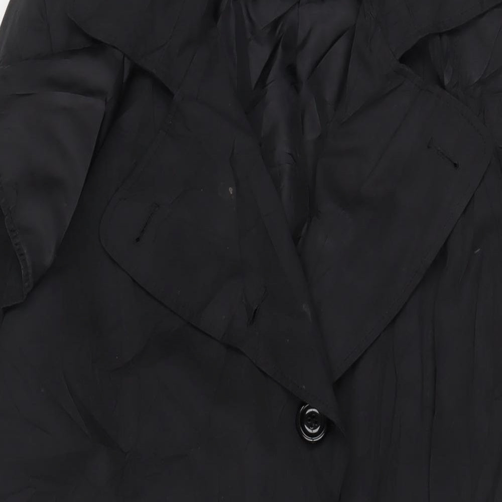 Debenhams Womens Black Jacket Size 16 Button