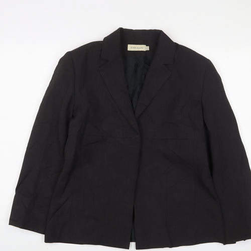 River Island Womens Grey Jacket Blazer Size 14 Button