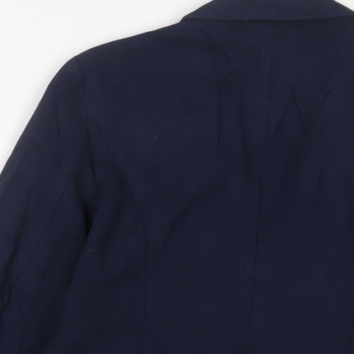 New Look Womens Blue Jacket Blazer Size 12 Button