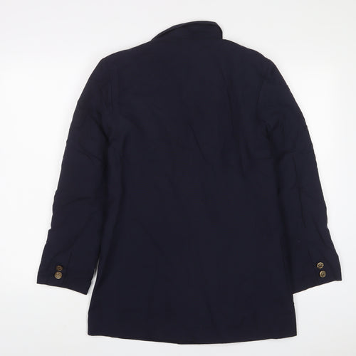 Klass Womens Blue Jacket Blazer Size 10 Button