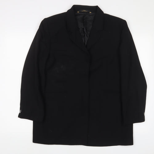 Marks and Spencer Womens Black Jacket Blazer Size 18 Button