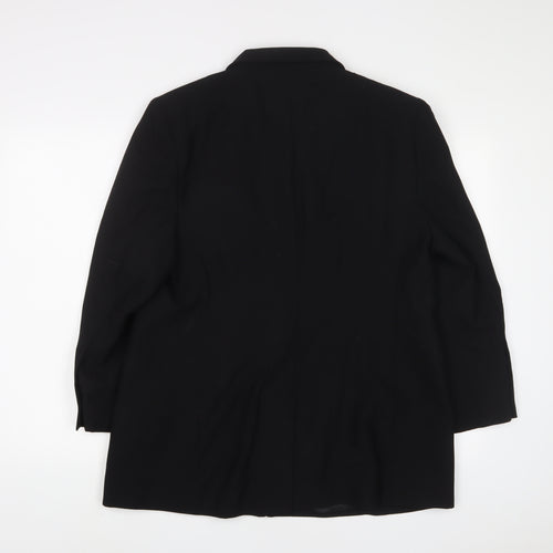 Marks and Spencer Womens Black Jacket Blazer Size 18 Button