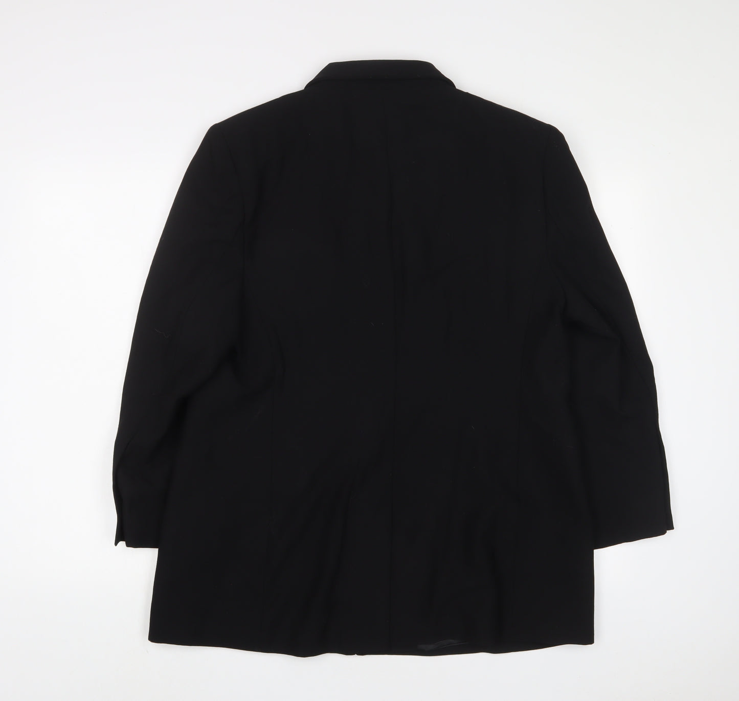 Marks and Spencer Womens Black Jacket Blazer Size 18 Button