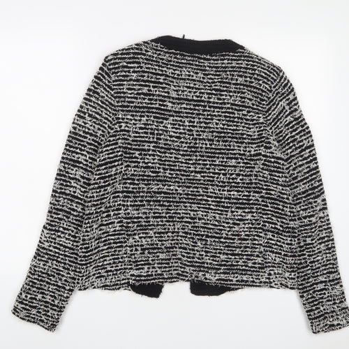 Mango Womens Grey Herringbone Jacket Size M - Open