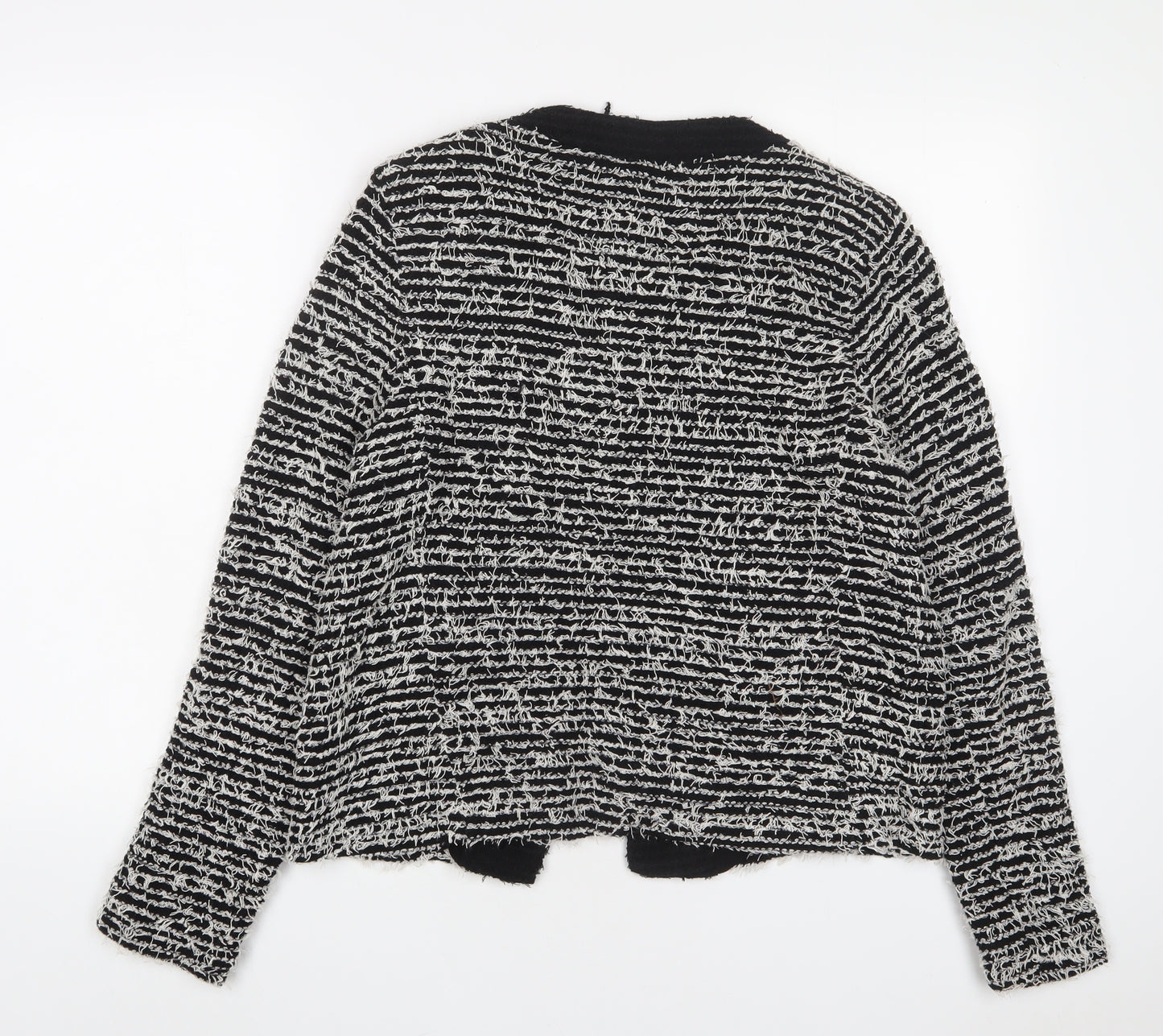 Mango Womens Grey Herringbone Jacket Size M - Open