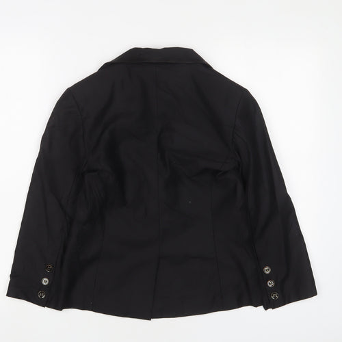 Glamorous Womens Black Jacket Blazer Size 8 Button