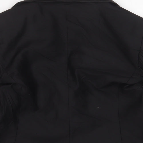 Glamorous Womens Black Jacket Blazer Size 8 Button