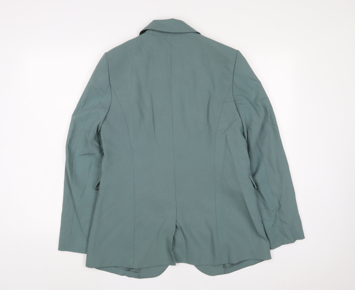 Marks and Spencer Womens Blue Jacket Blazer Size 12 Button