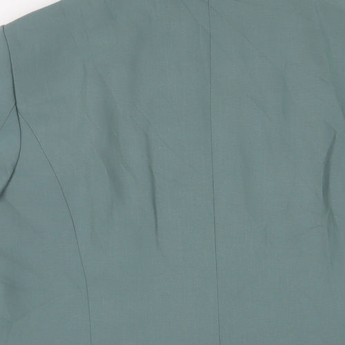 Marks and Spencer Womens Blue Jacket Blazer Size 12 Button