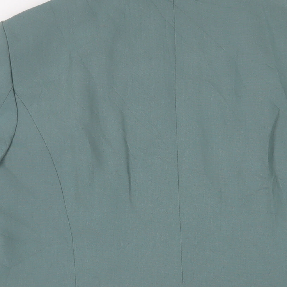 Marks and Spencer Womens Blue Jacket Blazer Size 12 Button