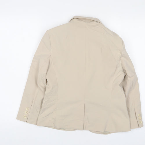 ASOS Womens Beige Jacket Blazer Size 10 Button
