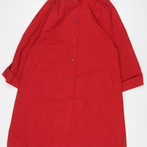 St Michael Womens Red Jacket Size 12 Button
