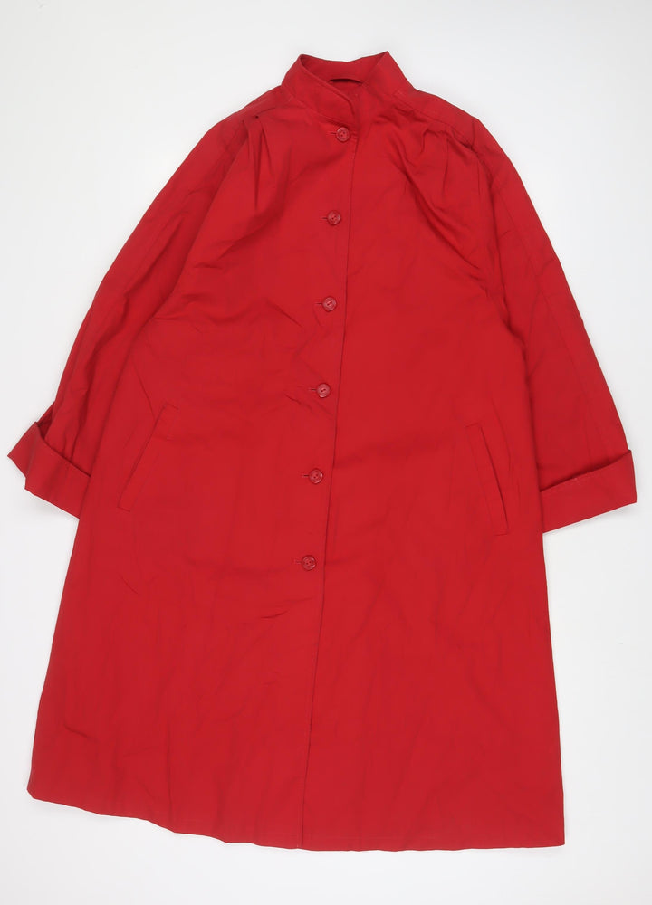 St Michael Womens Red Jacket Size 12 Button