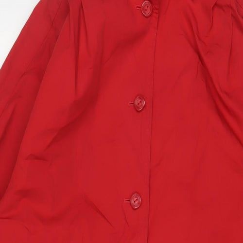 St Michael Womens Red Jacket Size 12 Button