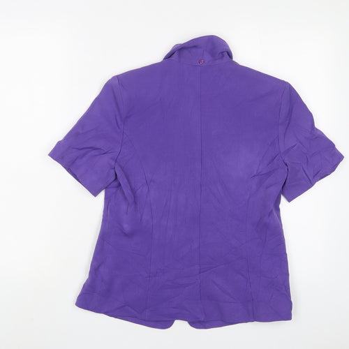 Debenhams Womens Purple Jacket Blazer Size 10 Button